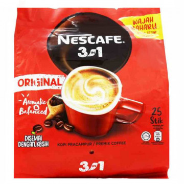 Nescafé 3 in 1 Original (25 sachets) - café libanais